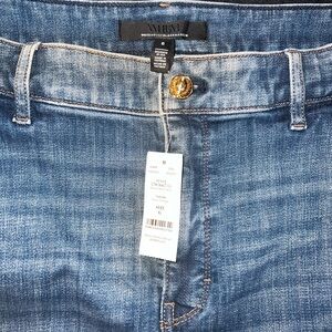 White House Black Market denim midi skirt